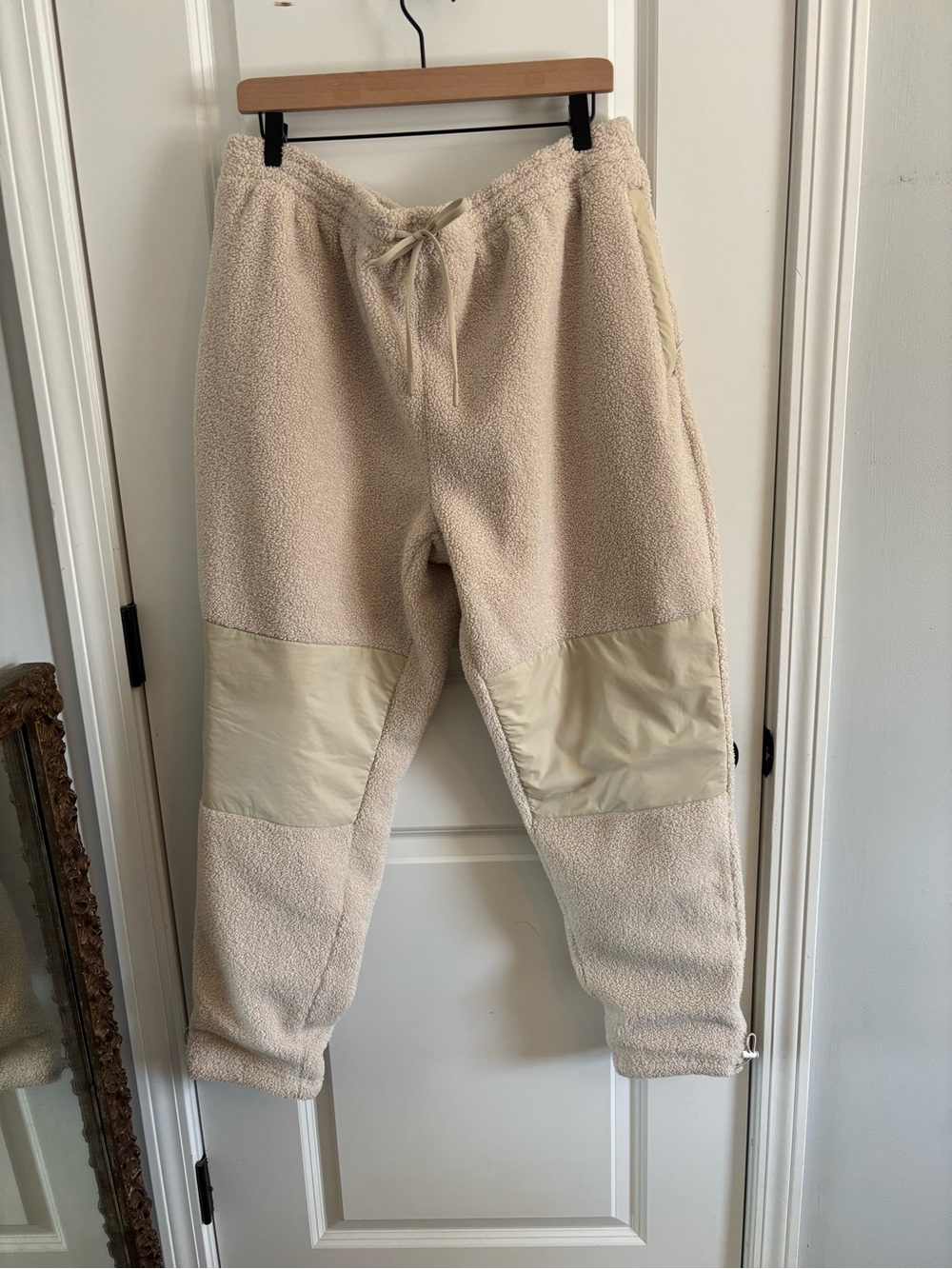 Cozy Cream Sherpa joggers Pants